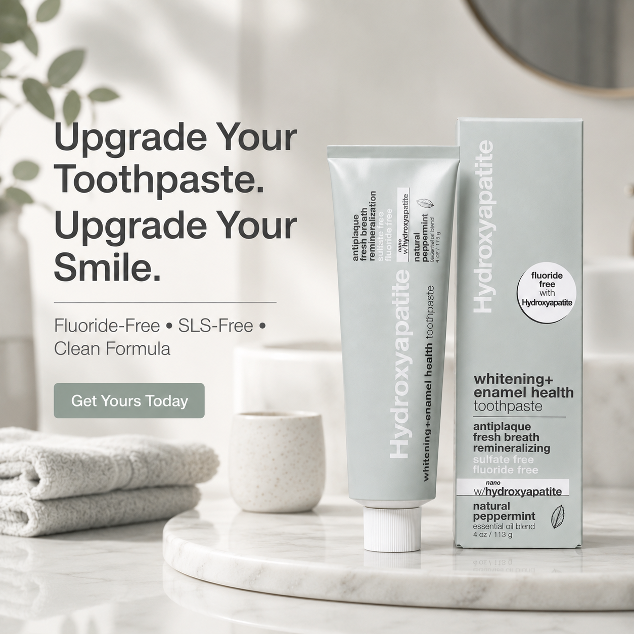 Nano Hydroxyapatite Whitening + Enamel Health Toothpaste