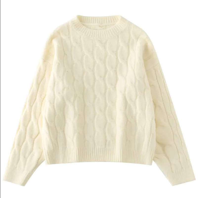 Wool Blend Cable Knit Vest, Casual Sleeveless Knit Top