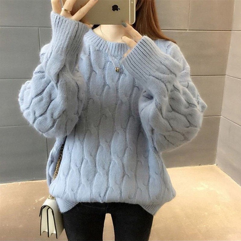 Wool Blend Cable Knit Vest, Casual Sleeveless Knit Top