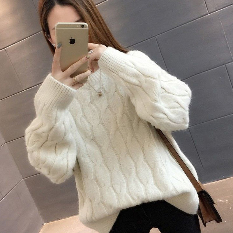 Wool Blend Cable Knit Vest, Casual Sleeveless Knit Top