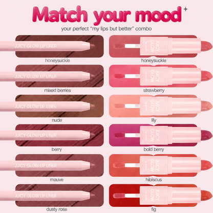 Lip sculptor & liner - 3-in-1 lip combo: lip liner, lipstick & lip gloss