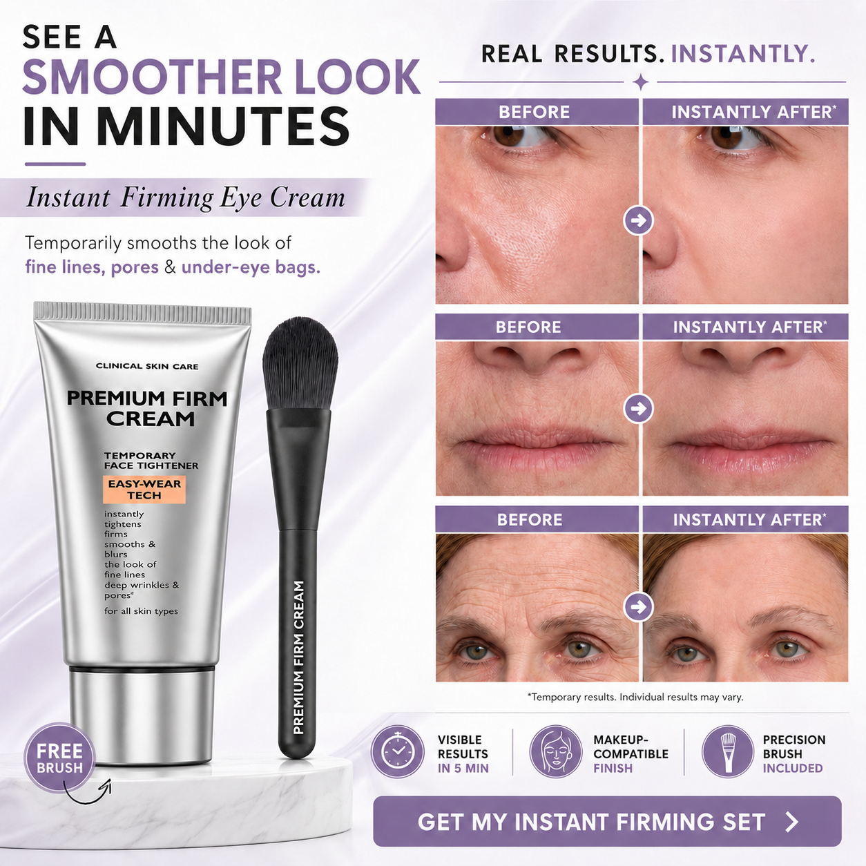 Instant Face Provisional Eye Tightener Easy- Wear Tech